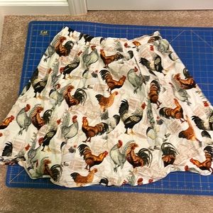 Retrolicious XL Chicken Print Skirt